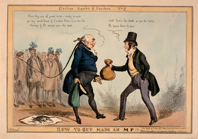 Malmesbury, Most Rotten Borough. A tale of bribery, corruption and reform